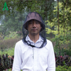 China-Lieferanten-Polyester-Mesh-Material kundengebundene Farbe gefaltetes Moskito-Kopf-Netz
