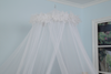 Schlafzimmer hängende Kuppel-Moskitonetze mit Federdekoration