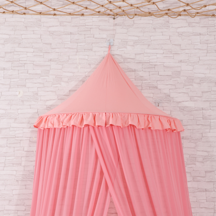 Neue Art Polyester rosa Moskitonetze runde Prinzessin Mädchen Bett Baldachin