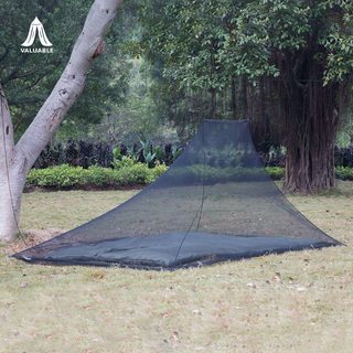 Trapezförmiges Moskitonetz für den Außenbereich für doppelt winddichtes und insektensicheres Camping- und Wanderpicknick