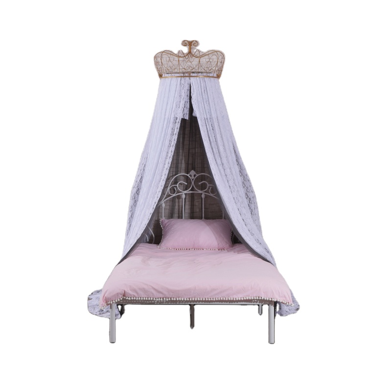 New Style Lace Doppeldecker Moskitonetze Crown Top Bed Baldachin Vorhänge