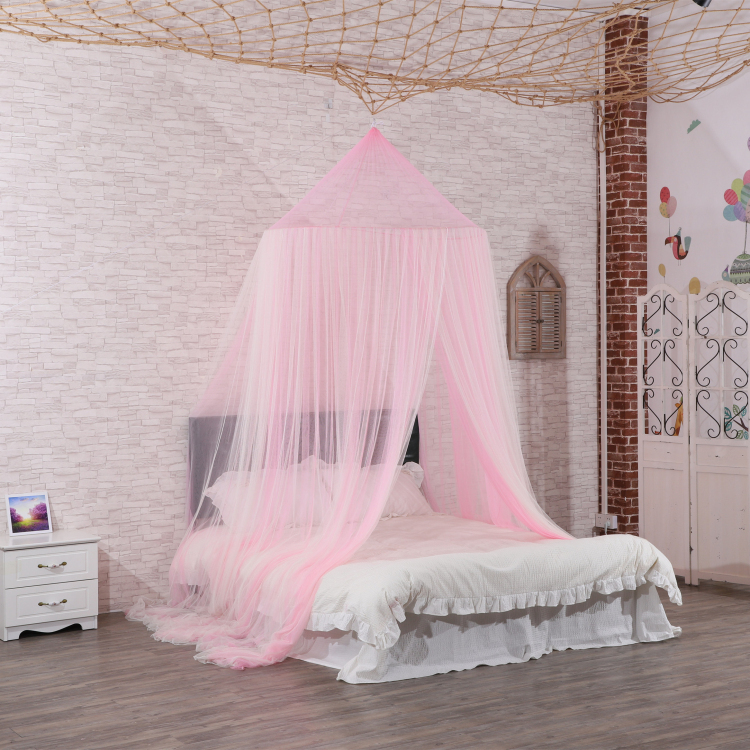 Princess 100 % Polyester, rosa, hängende Mädchenbetten, Moskitonetze, Betthimmel