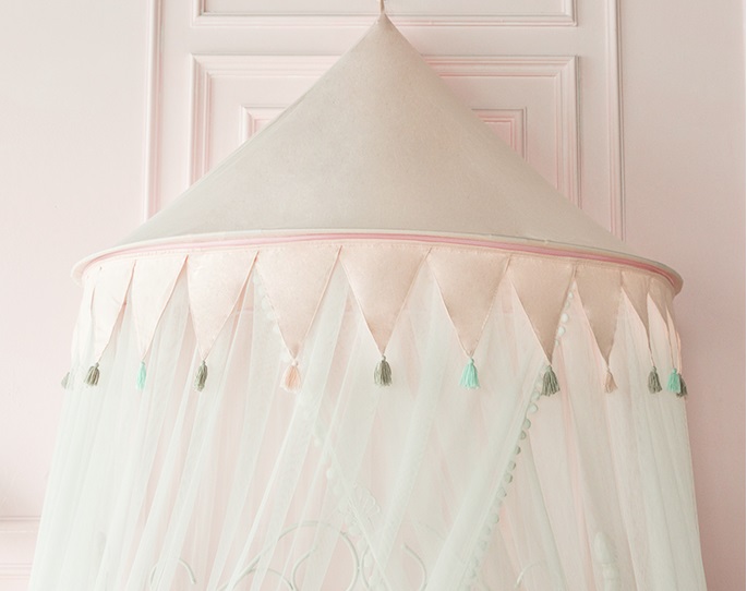 Bed Canopy Lace Moskitonetz Einzigartige Anhänger Spielzelt Bettwäsche mit Kindern Round Dome Netting Vorhänge