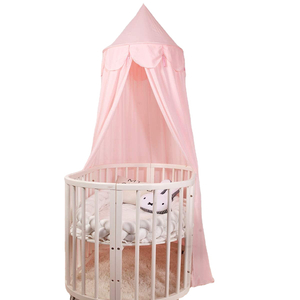 Weiche Babybettabdeckung Betthimmel Kinder Spielzelt Leseecke Moskitonetz Camping Vollreise Outdoor Gefaltet Rund LLIN