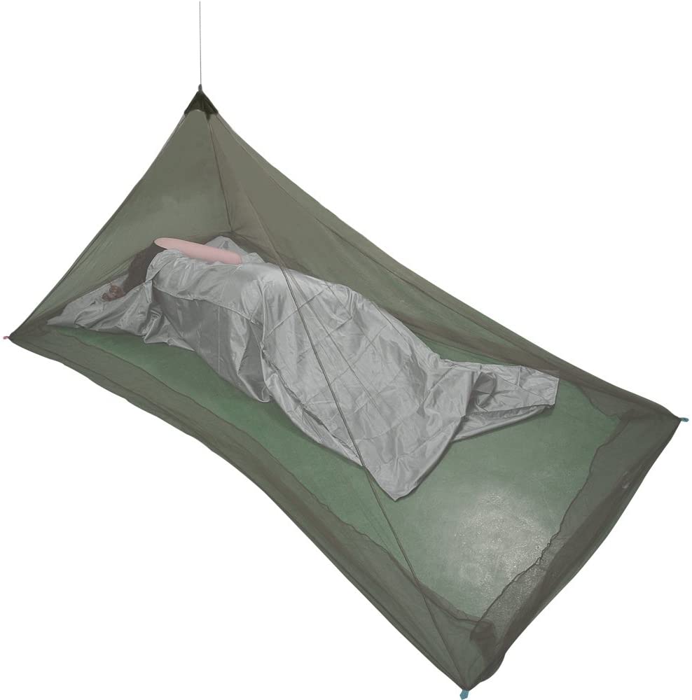 Camping Mosquito Bettnetz Bug Net für Single Cot Army Green für den Außenbereich