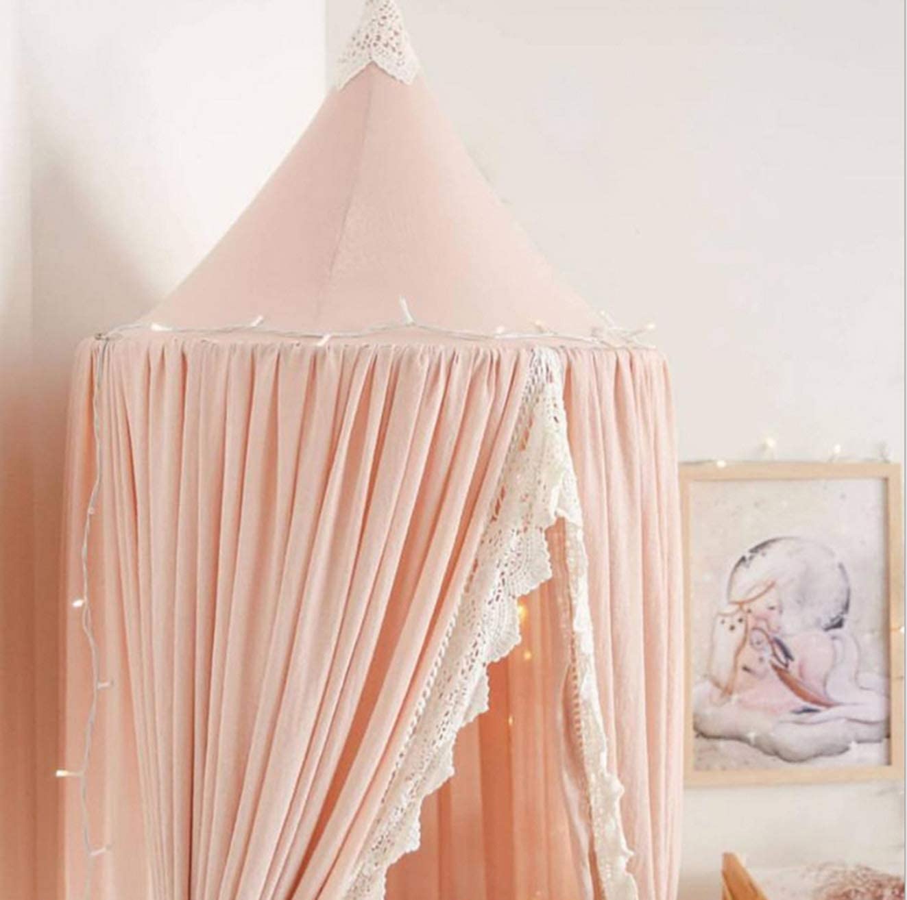Dome Prinzessin Betthimmel Vorhang Baumwolle Zelt Kinderzimmer Dekor
