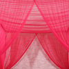 Rosenroter mehrtüriger Maschenvorhang, einfaches romantisches quadratisches Moskitonetz, 1,5 m, 1,8 m, 2,0 m, großes Bett, Moskitonetz für Erwachsene
