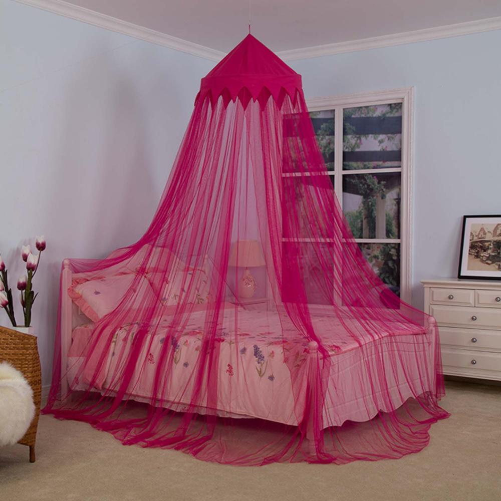 Queen-Size-Bett Rose Red Crown Moskitonetz für Erwachsene und Babys