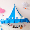 Reine Baumwolle Leinwand Wandbehang Gaze Halbmondzelt Kinderbett Zelt Leseecke Baby Spielhaus