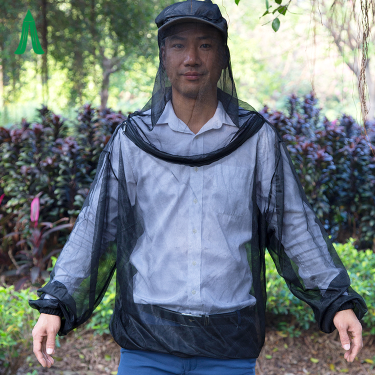 Outdoor Camping Folding Moskito Body Suit Moskitonetz Jacke mit Kopf Insektennetz