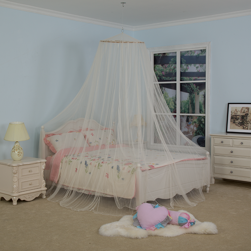 Ins Simple Crown TC Spire Canopy Sheer Mesh Innenschlafzimmer Einzel Doppelbett Baby Girl "s Bed Canopy Decoration Moskitonetz