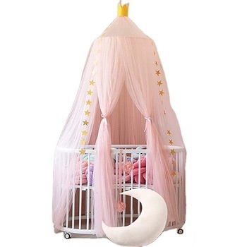 Großhandel Prinzessin 100% Polyester Moskitonetze Pink Conical Bed Canopy