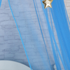 2020 Populärer Stil Gloden Stars Dekoration Kreisförmiges blaues hängendes Moskitonetz